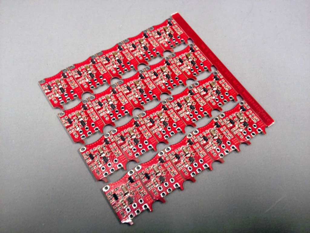 Close up opf a card of PCB circuits