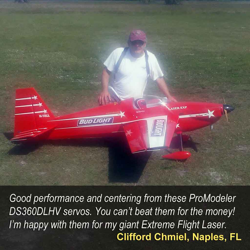 Cliff Chmiel's Extreme Flight Laser with ProModeler DS360 servos